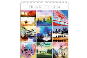 Kunstkalender Frankfurt 2024 - 365 Tage Mainmetropole in bunt