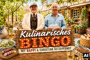 Kulinarisches Bingo mit Beppi & Christian Setzepfandt im Rad – Hessen zum Ankreuzen, Mitraten & Genießen!